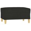 vidaXL Fu&szlig;hocker Schwarz 70x55x41 cm Stoff