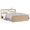 vidaXL Bettgestell mit Kopfteil ohne Matratze 135x190 cm