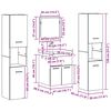 vidaXL Badezimmerm&ouml;bel-Set Wandmontiert 4 pcs Altholz Holzwerkstoff