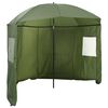 vidaXL Angel-Regenschirm 290 x 225 cm Oxford-Polyester Gelb-Armee