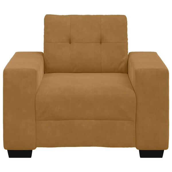 vidaXL Sessel Braun 100x78x80 cm Samt