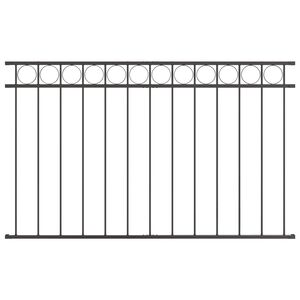 vidaXL Zaunelement ASSEN 163 x 100 cm Stahl Grau