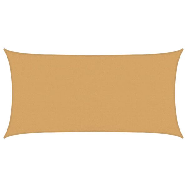 vidaXL Sonnensegel 160 g/m&sup2; Rechteckig Sandfarben 3x6 m HDPE