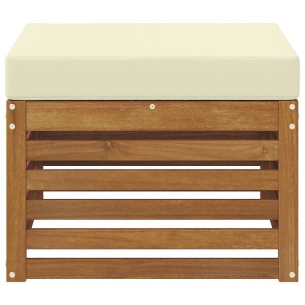 vidaXL Outdoor-Fu&szlig;hocker Massivholz Akazie Natur