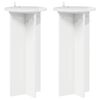 vidaXL Pflanzenst&auml;nder 2 pcs Hochglanz Wei&szlig; 29,5 x 29,5 x 60 cm