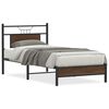 vidaXL Bettgestell ohne Matratze Braun Eiche 75x190 cm Holzwerkstoff