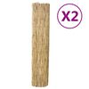 vidaXL Schilfmatten 2 Stk. 150x500 cm