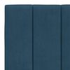 vidaXL Bett mit Matratze "Hanko" Blau 180x200 cm Samt