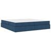 vidaXL Aufbewahrungsbett mit Matratze Blau 200 x 200 cm Polyester