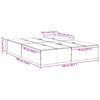 vidaXL Aufbewahrungsbettgestell Altholz 140 x 190 cm Holzwerkstoff