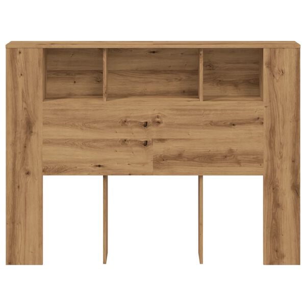 vidaXL Kopfteilschrank Artisan-Eiche 140x18,5x102,5 cm Holzwerkstoff