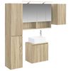 vidaXL Badezimmerschrank-Set 5 stk. Sonoma-Eiche Holzwerkstoff