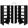 vidaXL Schuhschrank mit Regal 2 pcs Schwarz Eichen-Optik Holzwerkstoff