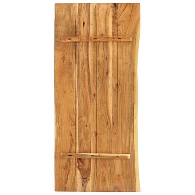 vidaXL Badezimmer-Waschtischplatte Massivholz Akazie 140x52x2,5 cm