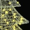 vidaXL Weihnachtsbaum mit 160 LEDs Warmwei&szlig; 150 cm Acryl