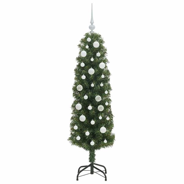 vidaXL Künstlicher Weihnachtsbaum mit 150 LEDs mit Ständer Grün 150 cm