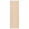 vidaXL Teppich ZIZUR Beige 80x250 cm Jute-Optik Indoor und Outdoor