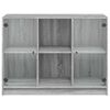 vidaXL Sideboard Grau Sonoma 102x37x75,5 cm Holzwerkstoff