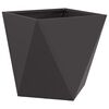 vidaXL Pflanzk&uuml;bel 2 pcs Schwarz 50 x 50 x 50 cm Stahl