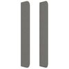 vidaXL Kopfteil mit Ohren Dunkelgrau 203x16x118/128 cm Stoff