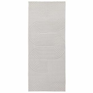 vidaXL Innen- und Au&szlig;enteppich PALMERAS Creme 150 x 80 cm Polyester