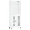 vidaXL Highboard Wei&szlig; 69,5x34x180 cm Holzwerkstoff