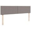 vidaXL Ottoman-Bett mit Matratzen Taupe 200x200 cm Stoff