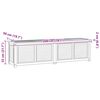vidaXL Gartenbox mit Beutel 200x50x55 cm Massivholz Teak