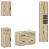 vidaXL 4-teiliges Badezimmer-Schrank-Set UTRECHT Sonoma-Eiche