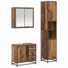 vidaXL Badezimmerm&ouml;bel-Set mit Schubladen 3 pcs Altholz Holzwerkstoff