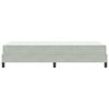 vidaXL Boxspringbett mit Matratze Hellgrau 80 x 220 cm Stoff