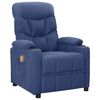 vidaXL Massagesessel Blau Stoff