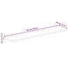 vidaXL Tischplatte 180x30x3,8 cm Rechteckig Massivholz Mango