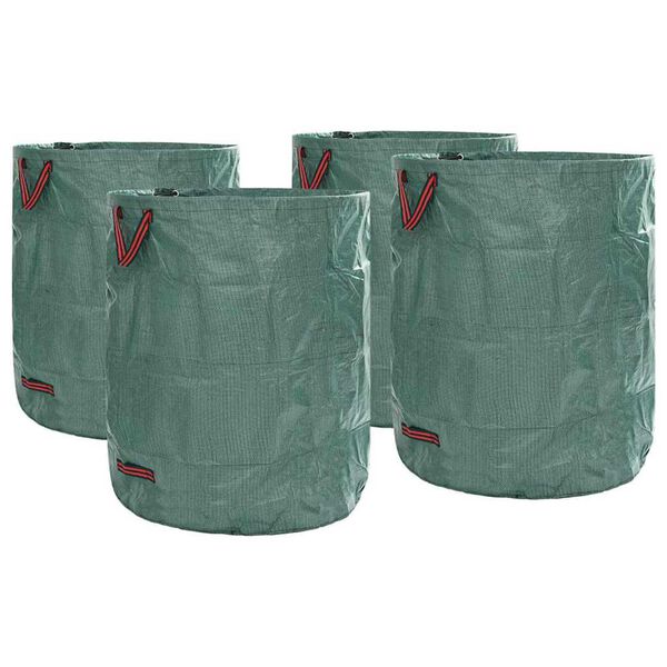 vidaXL Gartenmüllsäcke 4 pcs Grün 79 x 79 x 99.5 cm Polypropylen
