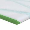 vidaXL Matratzenauflage Wei&szlig; und Gr&uuml;n 70 x 200 cm Jacquard Stoff