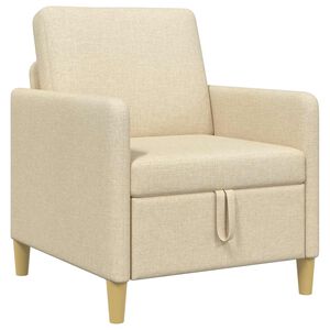 vidaXL Sofa mit Stauraum Creme 72 x 78 x 87 cm Polyester