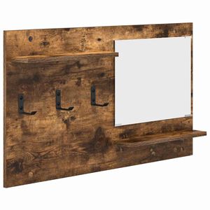 vidaXL Wandmontierter nachttisch Ger&auml;ucherte Eiche 90 x 10 x 50 cm