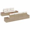 vidaXL Gartensofa-set 8 stk. Beige und Creme Poly-Rattan