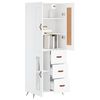 vidaXL Highboard Weiß 69,5x34x180 cm Holzwerkstoff