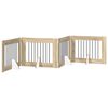 vidaXL Klappbares Hundetor mit St&auml;ndern 4 stk. Sonoma-Eiche 321 cm