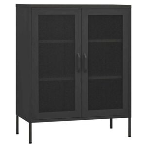vidaXL Lagerschrank Anthrazit 80x35x101,5 cm Stahl