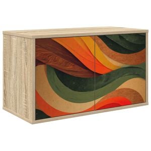 vidaXL Wandmontierter TV-Schrank BONN 69 x 33 x 40 cm Sonoma-Eiche