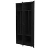 vidaXL Kleiderschrank Schwarz 80x50x180 cm Stahl