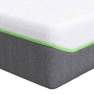 vidaXL Matratze Wei&szlig; und Grau 80 x 200 cm Jacquard-Stoff