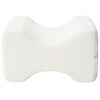 vidaXL Knee Pillow Wei&szlig; Memory-Schaum und Polyester 26 x 21,5 x 15 cm