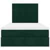 vidaXL Ottoman-Bett mit Matratzen Dunkelgr&uuml;n 120x190 cm Samt