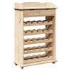 vidaXL Weinregal Natur 58 x 28 x 90 cm Massives Kiefernholz