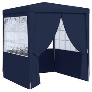 vidaXL Profi-Partyzelt mit Seitenw&auml;nden 2,5x2,5 m Blau 90 g/m&sup2;