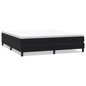 vidaXL Boxspringbett ohne Matratze Schwarz 180x210 cm Samt