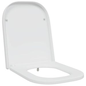 vidaXL Toilettensitz Wei&szlig; 44,5 x 35 x 3,6 cm Duroplast
